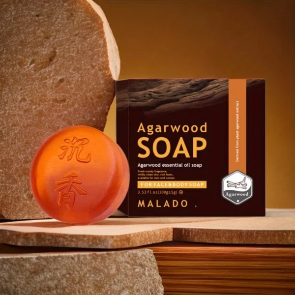 Refreshing Agarwood Essential Oil Soap