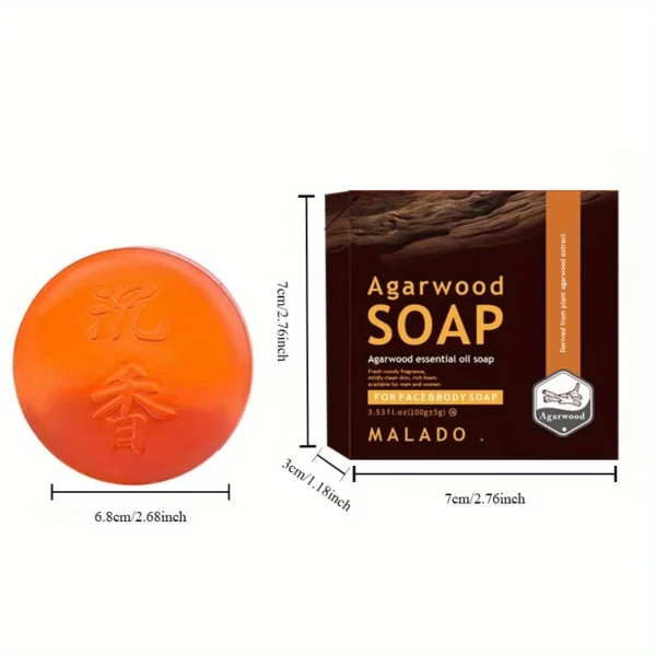 Refreshing Agarwood Essential Oil Soap